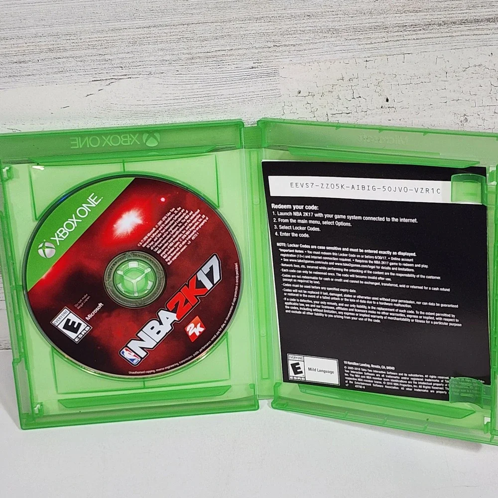 NBA 2K17 Microsoft Xbox One 2016 Complete In Box Tested Working Free‎ Shipping